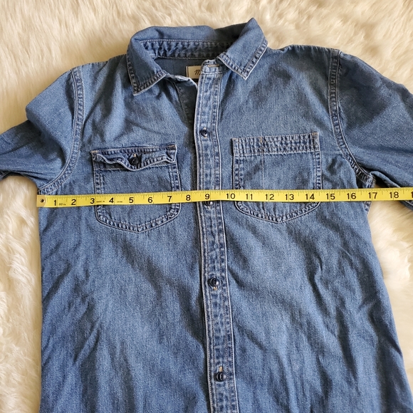 Madewell Denim Classic Ex-Boyfriend Shirt in Kylemore Wash Size XS - Picture 14 of 14